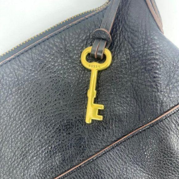 Fossil Black Soft Leather Hobo Medium Shoulder Bag - Picture 3 of 12